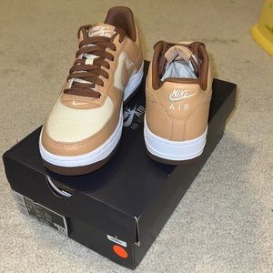 Nike low acorn Air Force 1s